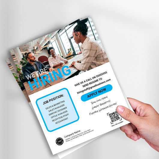 Wir stellen unser Team Custom BUSINESS Logo zusamm Flyer