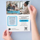 Wir stellen unser Team Custom BUSINESS Logo zusamm Flyer (Hand)