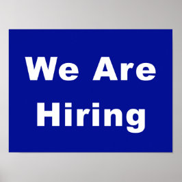 Wir stellen Werbung für Geschäftsfenster ein Poster