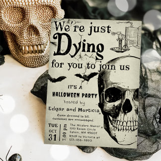Wir sterben nur an der Einladung von Halloween-Par