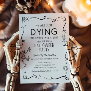 Wir sterben vor Partylaune Halloween-Party Einladung