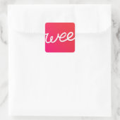 Wir Sticker! Quadratischer Aufkleber (Tasche)