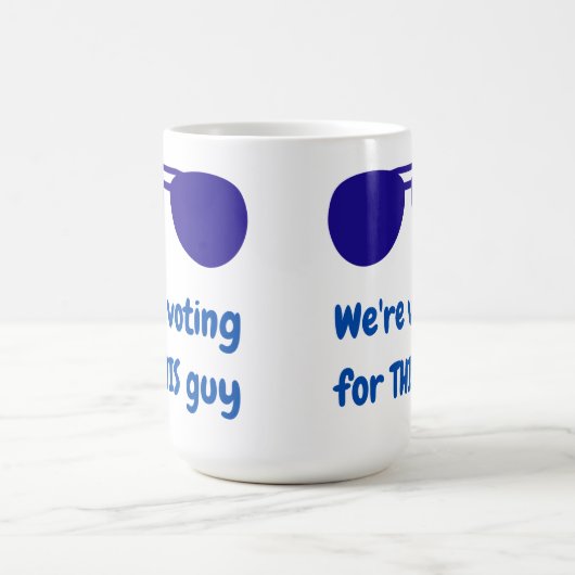 Wir stimmen für diesen Typ Verwandlungstasse (Zentrum)