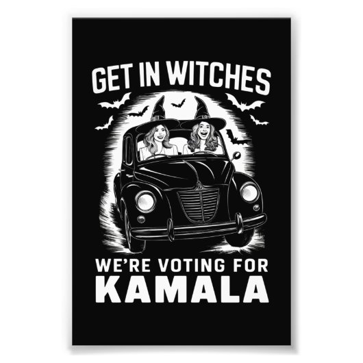 Wir stimmen für Kamala Halloween Fotodruck (Vorne)