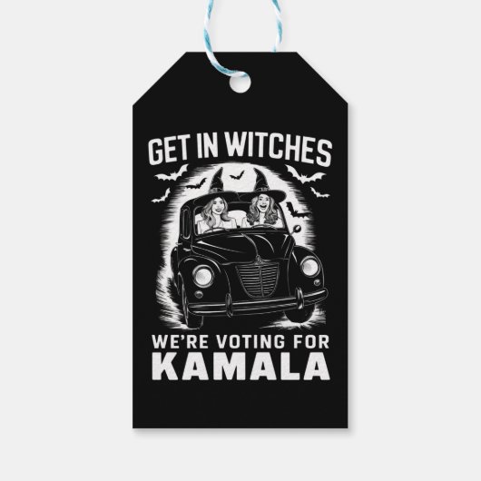 Wir stimmen für Kamala Halloween Geschenkanhänger (Rückseite)