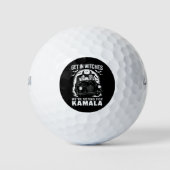 Wir stimmen für Kamala Halloween Golfball (Vorderseite)