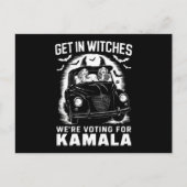 Wir stimmen für Kamala Halloween Postkarte (Vorderseite)