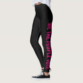 Wir stimmen für rosa Widerstandsvorlage Leggings (Links)