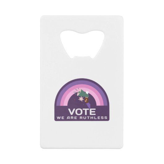 Wir stimmen unbarmherzig geldbeutel flaschenöffner (Vorderseite)