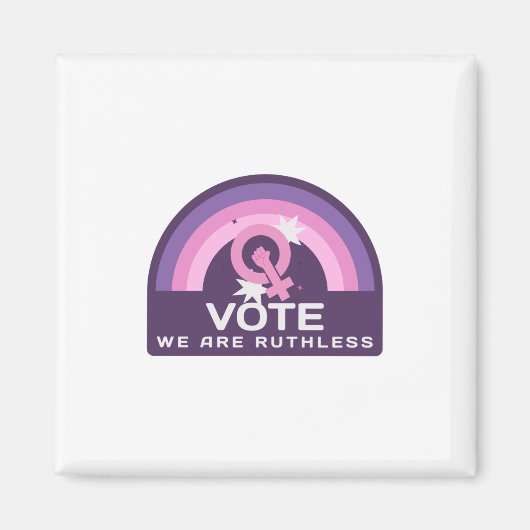 Wir stimmen unbarmherzig magnet (Vorne)