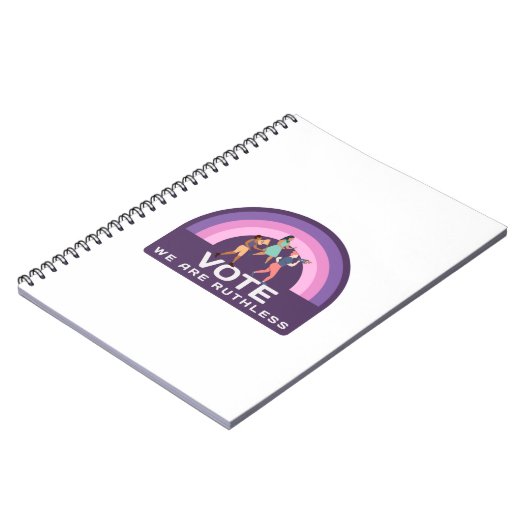 Wir stimmen unbarmherzig notizblock (Linke Seite)