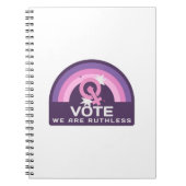 Wir stimmen unbarmherzig notizblock (Vorderseite)