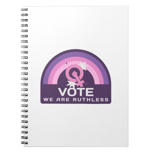 Wir stimmen unbarmherzig notizblock (Vorderseite)