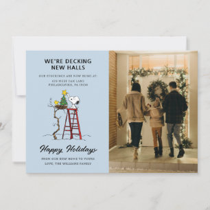 Wir stürzen neue Hallen Snoopy Wir haben uns bew Feiertagskarte