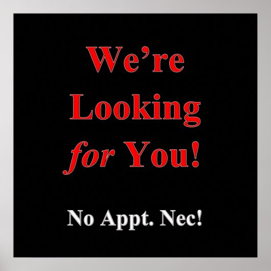 Wir suchen für Sie Haircut Sale Poster Matte (Vorne)