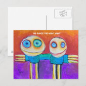 wir tanzen abends postkarte (Vorne/Hinten)