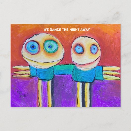 wir tanzen abends postkarte (Vorderseite)
