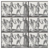 "Wir tanzen mit Todes" schwarze Pest-Gewebe Stoff (Muster)