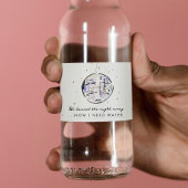 Wir tanzten jetzt, ich brauche Wasserdisco Ball Wa Wasserflaschenetikett