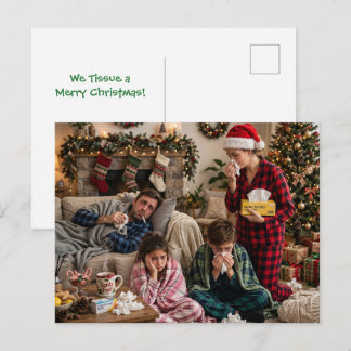 Wir Taschentücher ein Frohes Weihnachtsfest Foto W Feiertagspostkarte