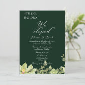 Wir taten es, als wir die Hochzeitsempfehlung geno Einladung (Stehend Vorderseite)