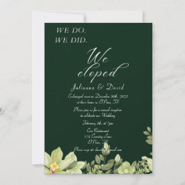 Wir taten es, als wir die Hochzeitsempfehlung geno Einladung