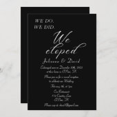 Wir taten es, als wir die Hochzeitsempfehlung geno Einladung (Vorne/Hinten)