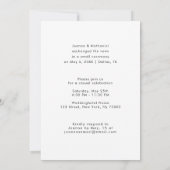 Wir taten es, dass wir einfaches, elegantes Foto S Einladung (Rückseite)