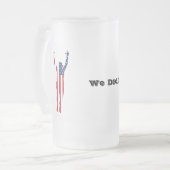 Wir taten es! mattglas bierglas (Vorderseite Links)