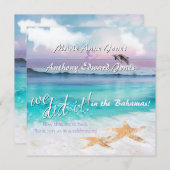 Wir taten es - wunderschönes, TROPISCHES OZEANSONN Einladung (Vorne/Hinten)