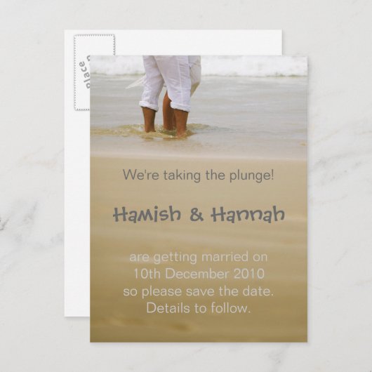 Wir tauchen ein! ankündigungspostkarte (Vorne/Hinten)