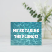 Wir tauchen ein! postkarte (Stehend Vorderseite)