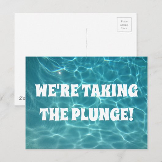 Wir tauchen ein! postkarte (Vorne/Hinten)