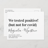 Wir testeten positive Funny Pregnancy Ankündigung (Vorne/Hinten)