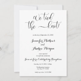 Wir tippen den Knoten | Hochzeitsempfang für Fotos Einladung