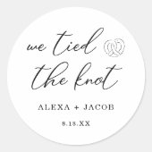 Wir tippten das Etikett / Aufkleber für die Knoche (Vorderseite)