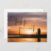 Wir tippten das Foto der künstlichen Entweihung de Ankündigungspostkarte (Vorne/Hinten)