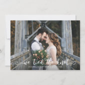 Wir tippten das Foto "Knot-Herz-Skript Hochzeit" Ankündigung (Vorderseite)