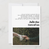 Wir tippten das knot Bold Retro-Hochzeitsfest-Foto Ankündigung (Rückseite)