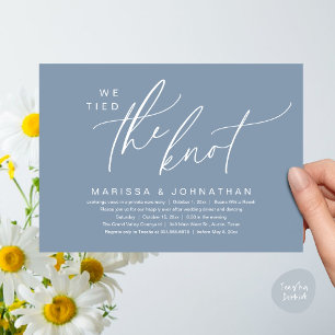 Wir tippten das knot-romantische Hochzeitsessen Einladung