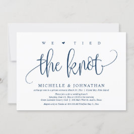 Wir tippten dem Knoten, Hochzeitsfeiern Party Einl Einladung