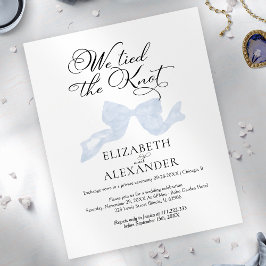 Wir tippten den Knoten | Blue Bow Wedding Elopemen