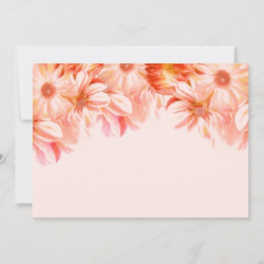 Wir tippten die blühende Hochzeitsempfehlung des K Einladung (Rückseite)