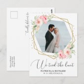 Wir tippten die blütige, blutrünstige Ankündigung  Postkarte (Vorne/Hinten)