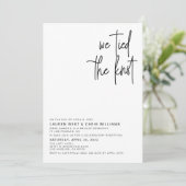 Wir tippten die Einladung zur Hochzeitsempfehlung (Stehend Vorderseite)