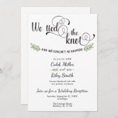 Wir tippten die Einladung zur Hochzeitsempfehlung (Vorne/Hinten)