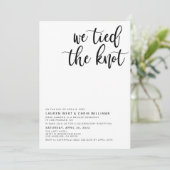 Wir tippten die Einladung zur Hochzeitsempfehlung (Stehend Vorderseite)