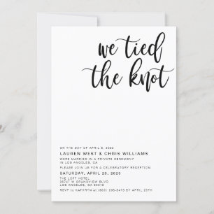 Wir tippten die Einladung zur Hochzeitsempfehlung