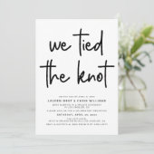 Wir tippten die Einladung zur Hochzeitsempfehlung (Stehend Vorderseite)