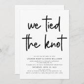 Wir tippten die Einladung zur Hochzeitsempfehlung (Vorne/Hinten)